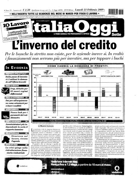 Italia oggi : quotidiano di economia finanza e politica